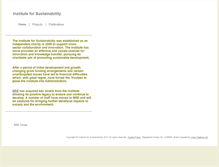 Tablet Screenshot of instituteforsustainability.co.uk